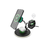 MaxCharge 3-in-1 Wireless Charging Stand with 15W Magnetic Wireless Fast Charge | Black