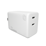CELLHELMET DUAL CHARGER 45W USB-C WHITE GAN